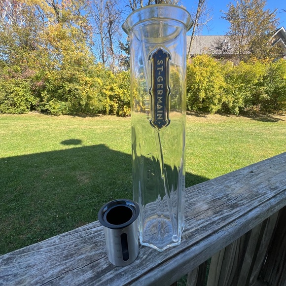 St Germaine Glass Carafe Cocktail Mixing Pitcher And Stir. - Picture 7 of 13